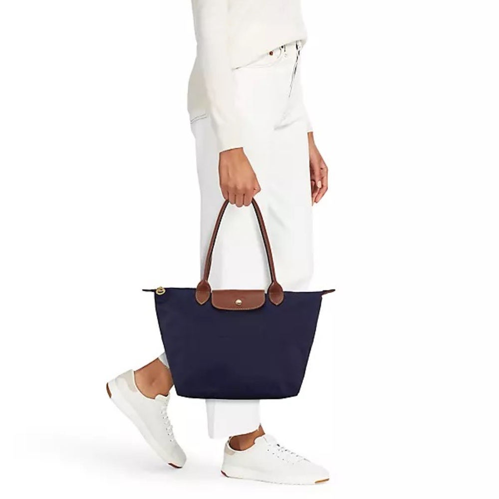 Longchamp Le Pliage navy blue shoulder bag, size M